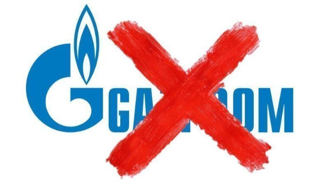 Beëindig eventuele banden met Russisch bedrijf Gazprom!